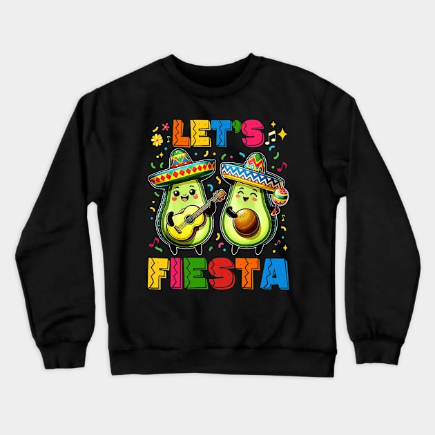 Lets Fiesta 5 Cinco De Mayo For Women Men Boys Girls Mexican Crewneck Sweatshirt by Tater's 